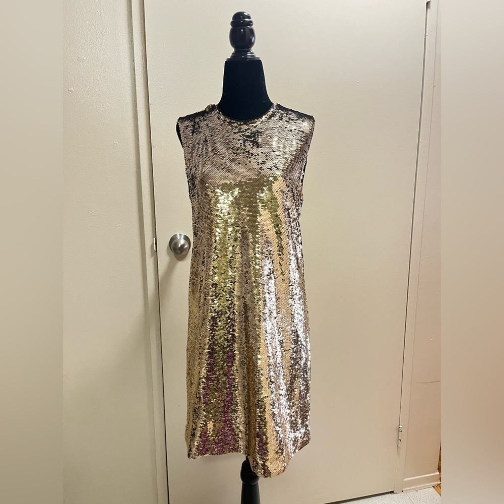 Maje Sequin Slip On Dress
